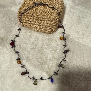 Vintage  Multicolor Beaded Necklace